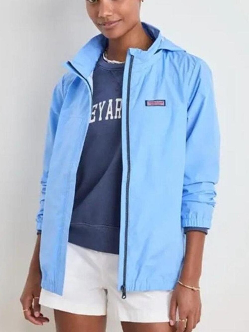 NWT Vineyard Vines Storm Rain Jacket (Serenity Blue) Size Small